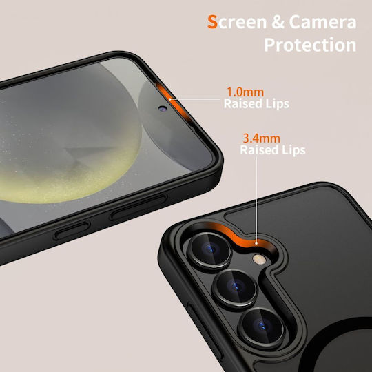 Tech-Protect Magmat Back Cover Silicon / Plastic 2mm Negru (Motorola Moto G56 5G)