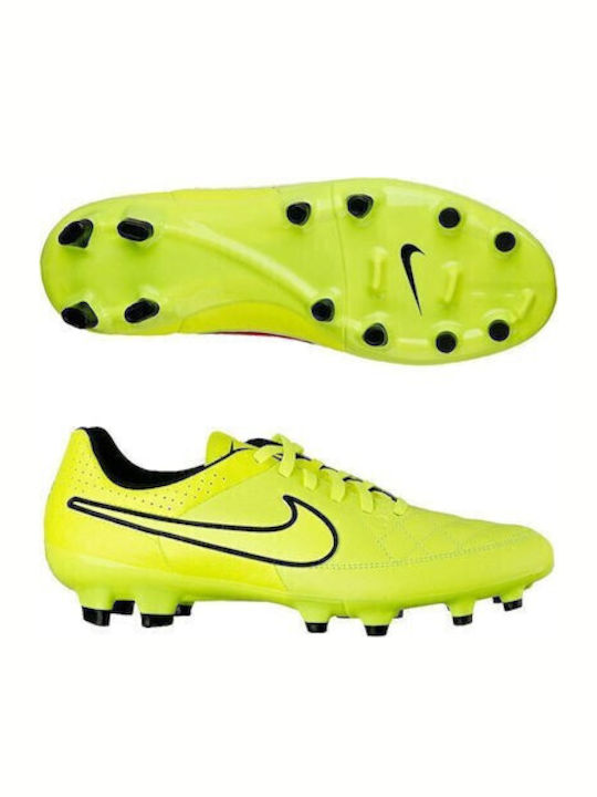 Nike Tiempo Genio Football Shoes with Cleats Yellow