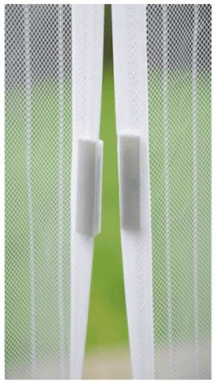 Smartic Plasă Ușa Magnetic Albă din Poliester 100x220cm