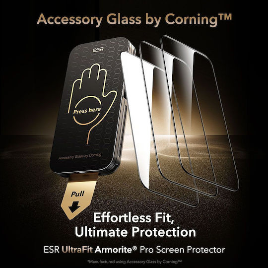 ESR Armorite Full Face Tempered Glass (iPhone 17 / 17 Pro / 16 Pro)