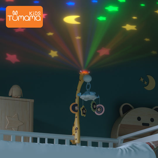 Tumama Kids Mobilă Pătuț cu Muzică și Proiector pentru 0++ Luni
