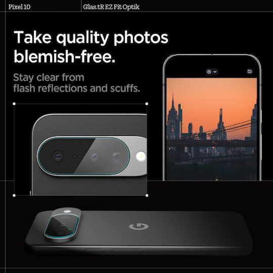 Spigen Optik EZ Fit 2-pack Προστασία Κάμερας Tempered Glass Διάφανο για το Google Pixel 10