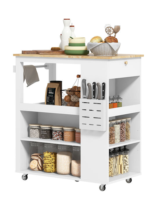 Floor Cabinet White 86.5x47x88 cm