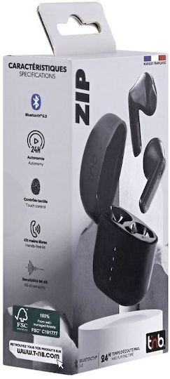 Zip 2 Ohrstöpsel Bluetooth-Freisprecheinrichtung Kopfhörer mit Ladeetui Weiß