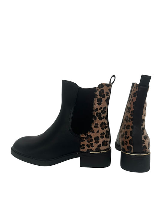 Γυναικεία Μποτάκια Black/Leopard