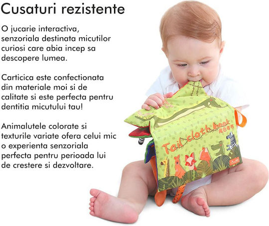 Tumama Kids Carte de Activități din Țesătură cu Sunete pentru 3++ Luni