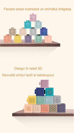 Tumama Kids Jucărie de Stivuire din Silicon cu Sunete pentru 3++ Luni (Diverse modele) 1 buc