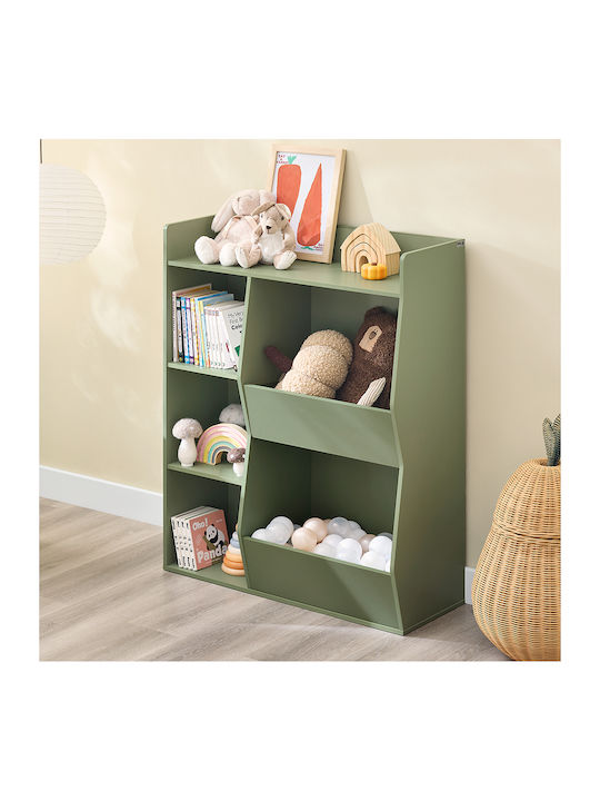 Bücherregal Boden Grün 80x34x104cm