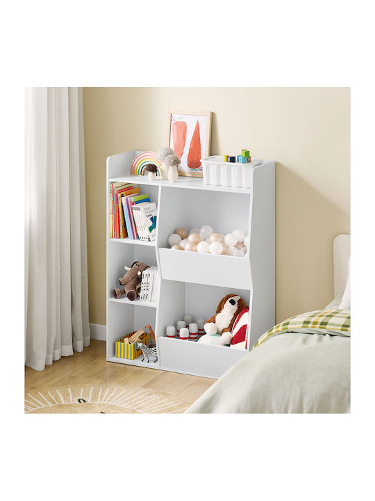 Bibliotecă pardoseală Lemn Alb 80x34x104cm