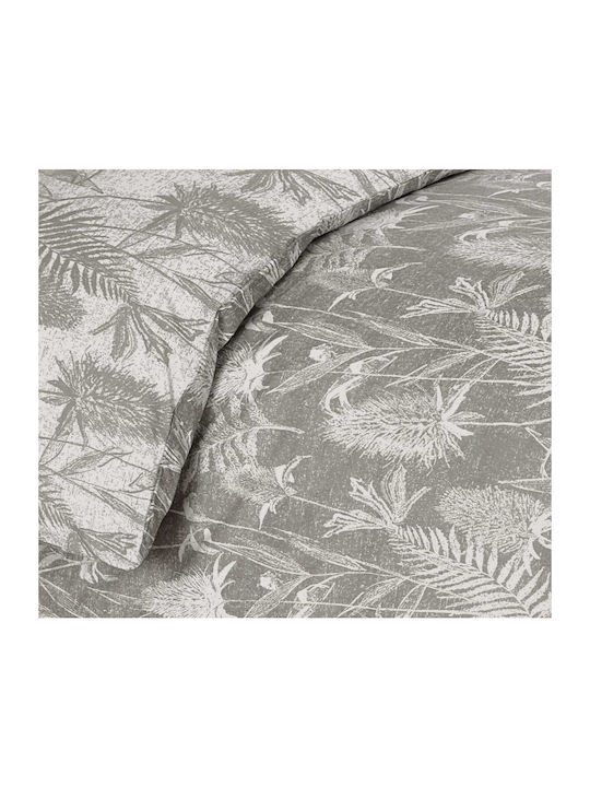 Espree Σετ Σεντόνια Διπλά 200x270εκ. Grey (4τμχ)
