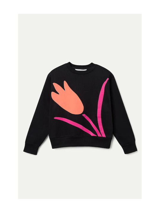 Γυναικεία Μπλούζα Floral Μαύρη