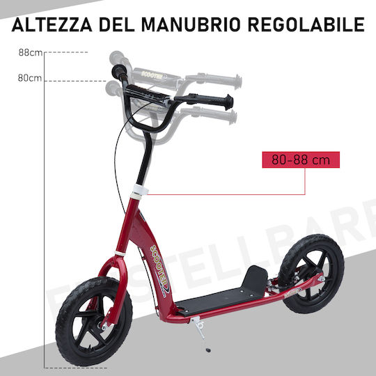 HomCom Kids Scooter 2-Wheel for 5+ Years Red
