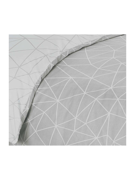 Espree Σετ Σεντόνια King Size με Λάστιχο 180x200+35εκ. Grey (4τμχ)