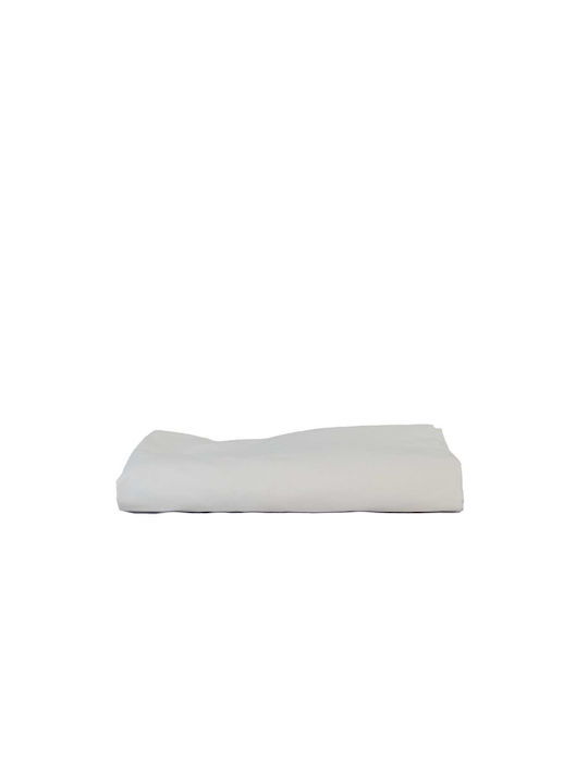 Espree Solid Σεντόνι Διπλό με Λάστιχο 140x200+35εκ. White