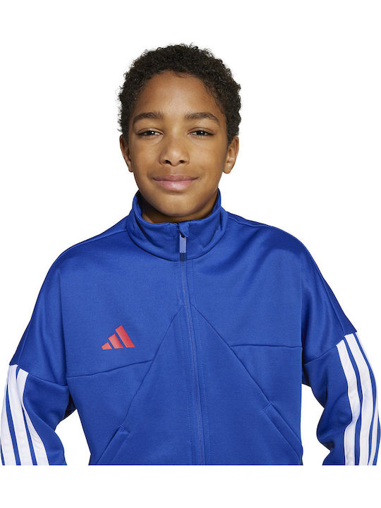 Sportlich Kinderstrickjacke Baumwolle Rot