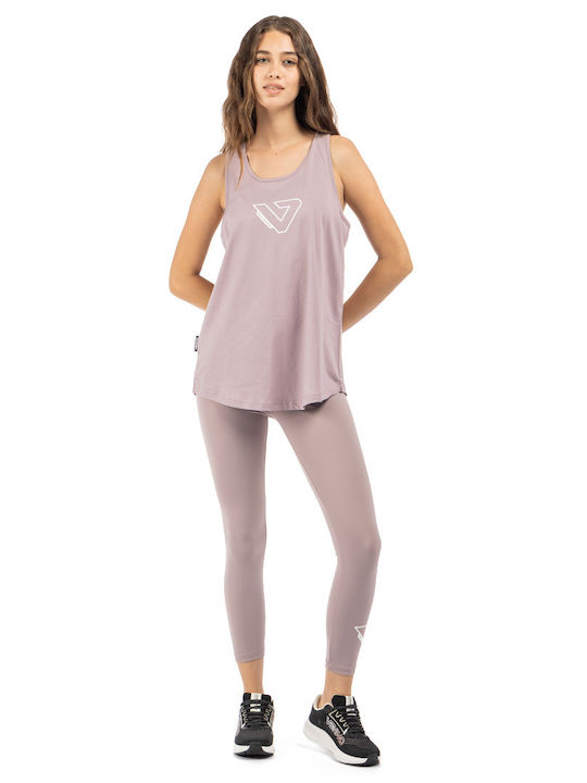 Women's Blouse Cotton Sleeveless Lilac