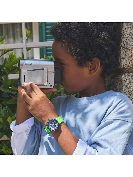 FlikFlak Kids Analog Watch with Silicone Strap Green