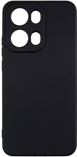 Beline Umschlag Rückseite Silikon Schwarz (Oppo Reno13)
