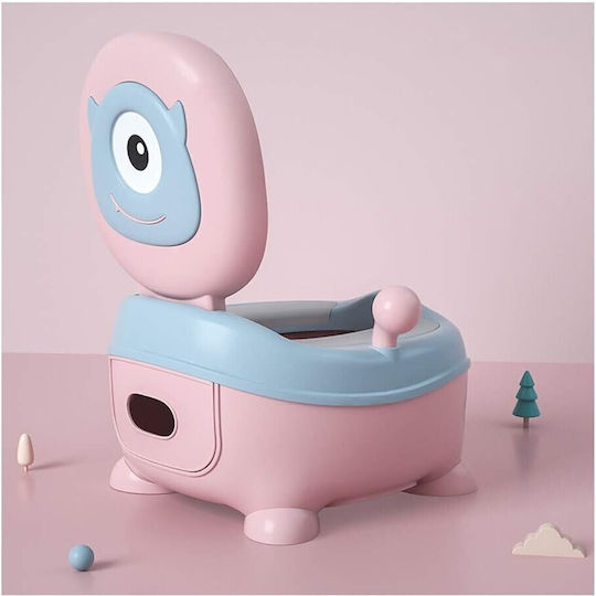 Töpfchen Toilette mit Deckel Blau