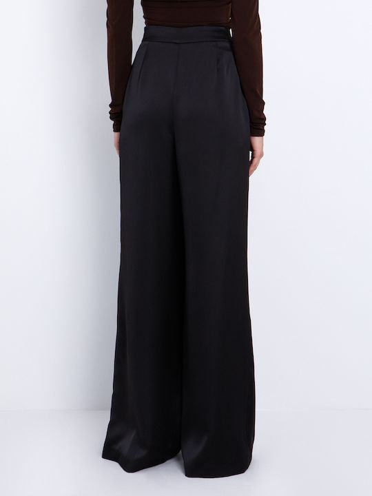 Damen Stoff Hose Schwarz
