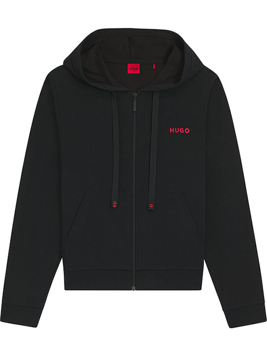 Women's Sweatshirt Jacket Hooded Black
