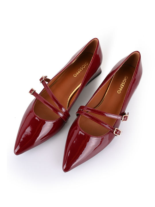 Burgundy Heels with Strap