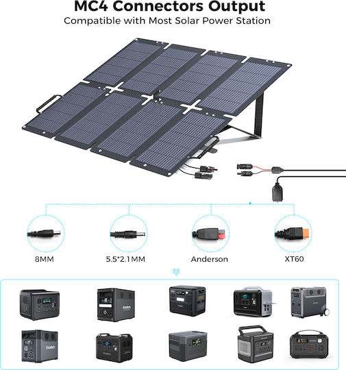 Choetech Αναδιπλούμενο Ηλιακό Panel Φορτιστής 100W με USB Output (Φορητών Συσκευών) (SC061)