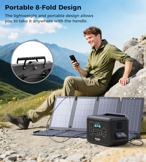 Choetech Αναδιπλούμενο Ηλιακό Panel Φορτιστής 100W με USB Output (Φορητών Συσκευών) (SC061)