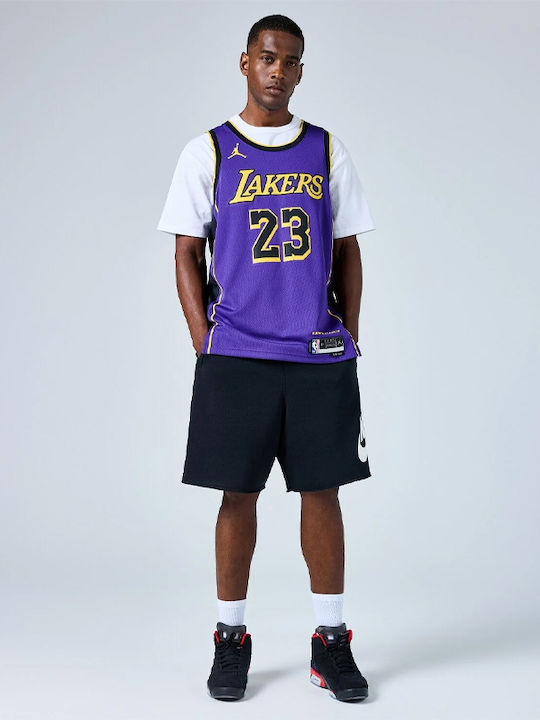 Los Angeles Lakers LeΒron James Statement Edition Jersey Style Basketball