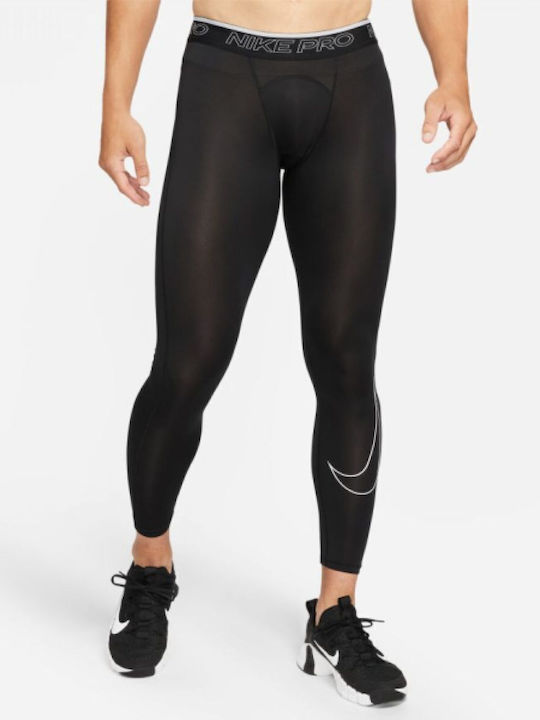Nike Pro Dri-Fit Ανδρικό Αθλητικό Κολάν Compression Μακρύ Μαύρο