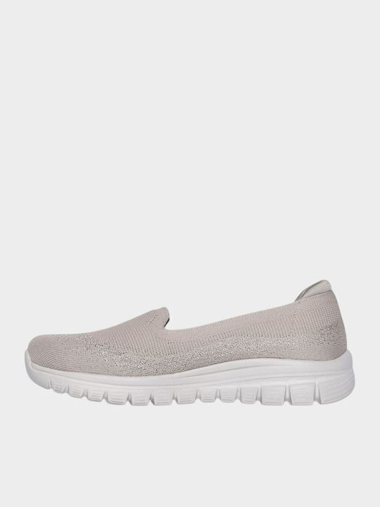 View Finder Women's Slip-Ons From Beige Synthetic Leather