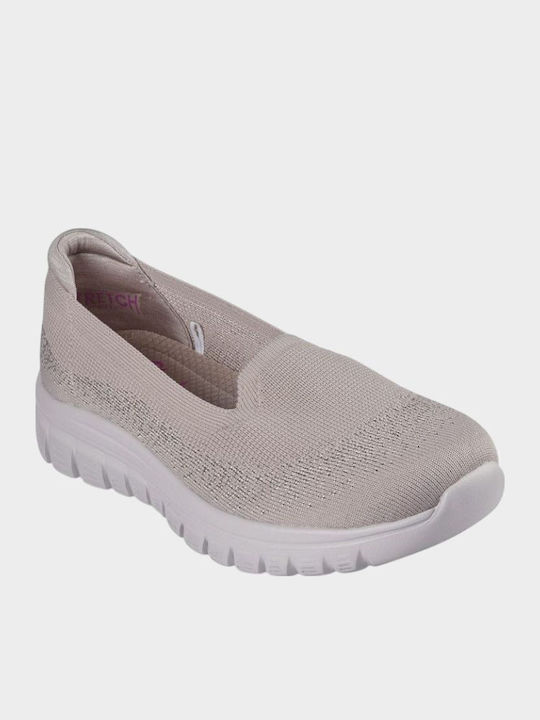 View Finder Women's Slip-Ons From Beige Synthetic Leather