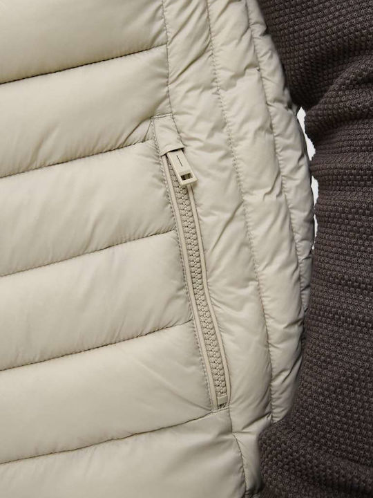 Ärmellos Jacke Puffer Beige