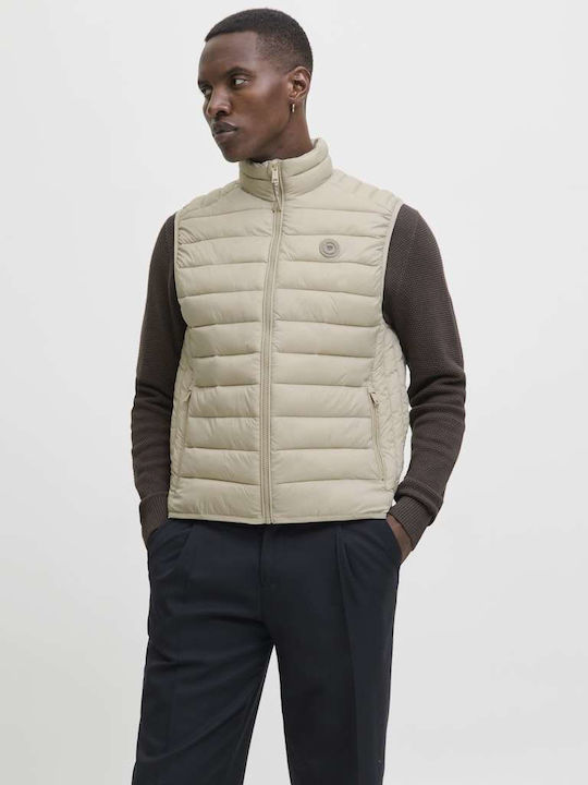 Ärmellos Jacke Puffer Beige