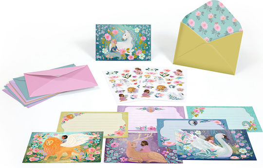 Djeco Invitations-Greeting Cards "Mythical Creatures"