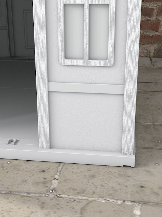 Pawhut Pat pentru câini Căsuță Gri 98.2x84.2cm.