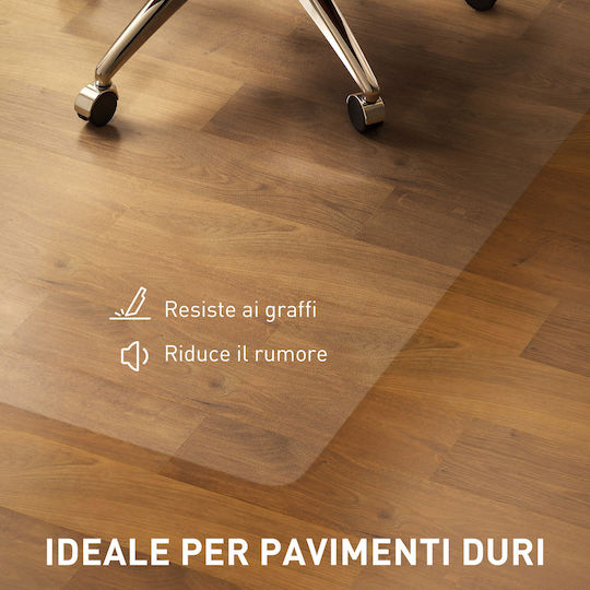 HomCom Προστατευτικό Δαπέδου Γραφείου 120x120cm 922-012V02CR