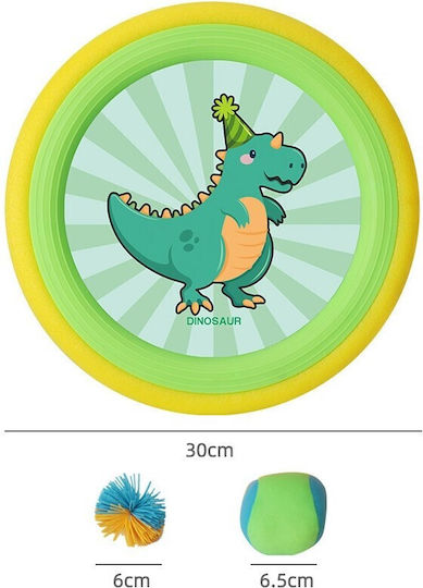Set Frisbee Interactiv Flippy Copii 2 Palete Elastice Diametru 30 Cm 4 Bile Vârste 3+ Design Desen Animat Multicolor
