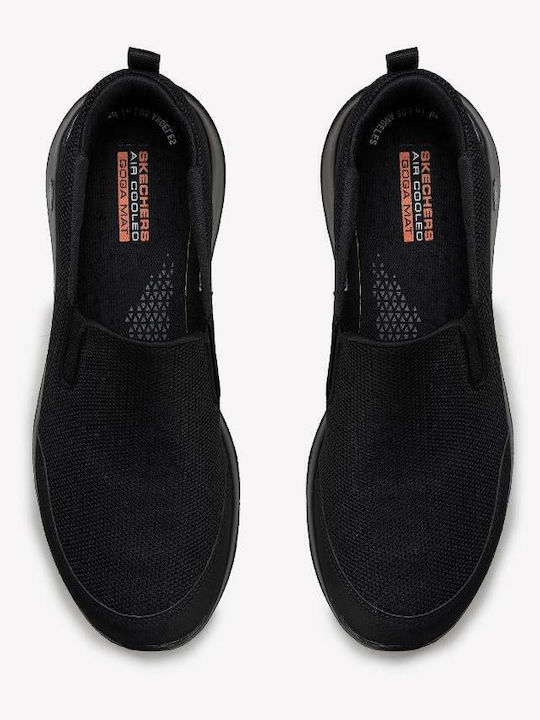 GOwalk Max Clinched Ανδρικά Slip-On Μαύρα