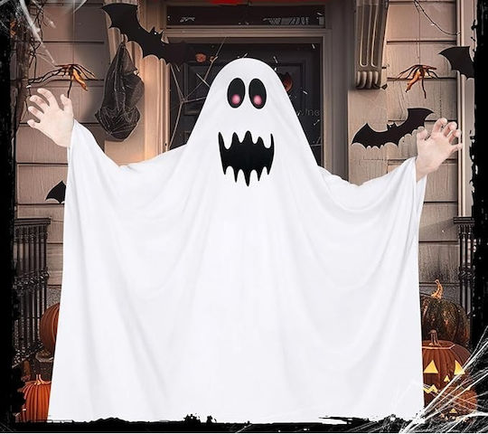 Halloween Shower Costume Kids White Size M 115-130 Cm
