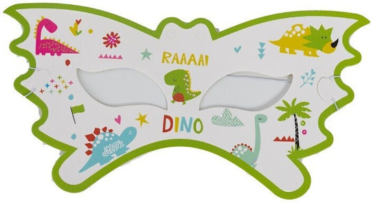 Комплект От 10 Декоративни Маски Flippy Dino Park Колекция 18 Х 8 См Картон Многоцветни