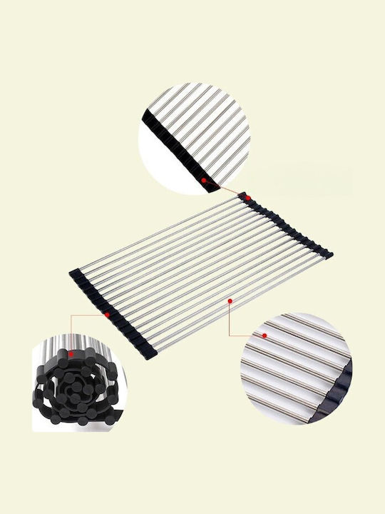 Grătar Pentru Chiuvetă Inox Gri 47x36cm