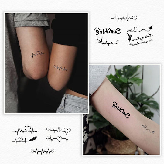 Set 30 Tatuaje Temporare Flippy Pe Bază de Apă Model 5 Negre