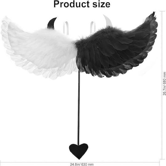Costume Carnival Wings Black for Halloween 1pcs