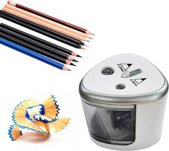 Ascuțitor Electric 2 Găuri Flippy Gri 4 X Baterii Aa Nu Sunt Incluse 7.5 X 7.5 X 7.5 Cm Gri