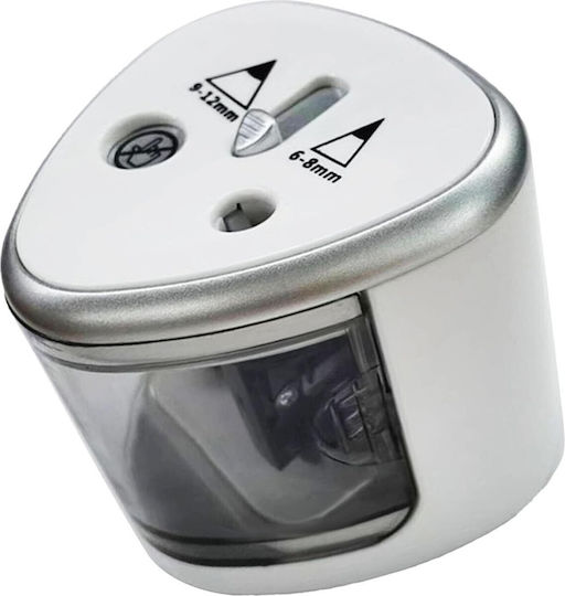 Ascuțitor Electric 2 Găuri Flippy Gri 4 X Baterii Aa Nu Sunt Incluse 7.5 X 7.5 X 7.5 Cm Gri