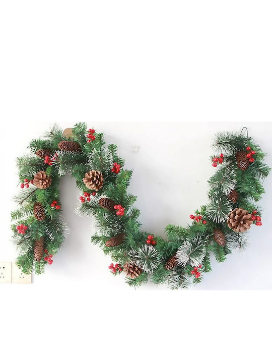 Crăciun Decorativ Plastic Coroană de flori cu Diametru 180cm.