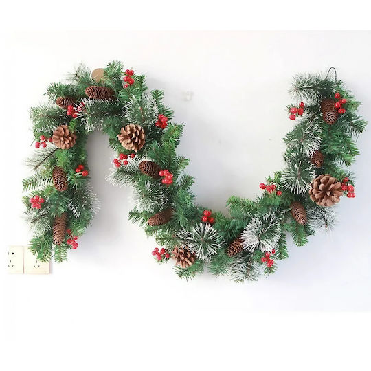 Crăciun Decorativ Plastic Coroană de flori cu Diametru 180cm.