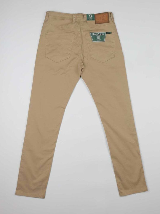 Trousers in Slim Fit Beige