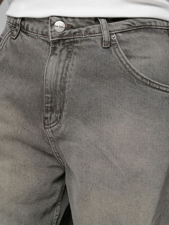 Men's Jean Pants with Relaxed Baggy Fit Gray